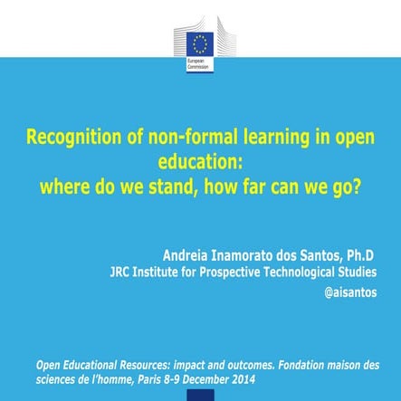 OpenCred: Recognition of non-formal learning in Europe 