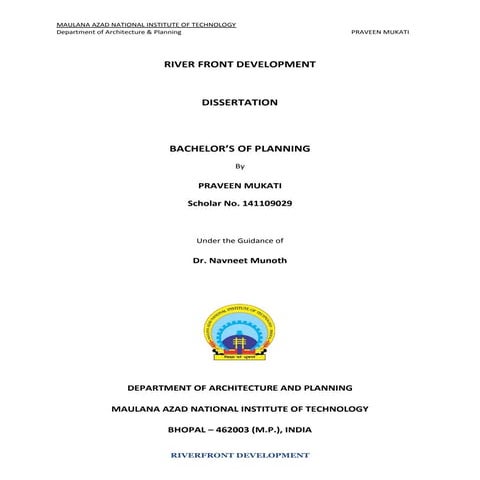 RIVER FRONT DEVELOPMENT 