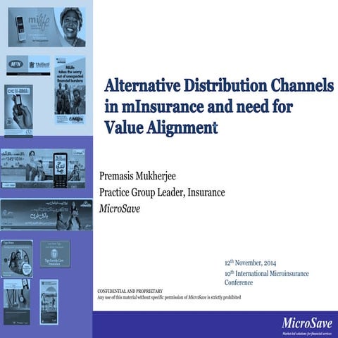 Alternative Distribution Channels in mInsurance and Need for Value Alignment