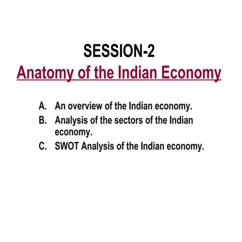 anatomy of indian economy