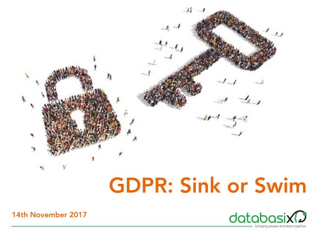 GDPR - Sink or Swim
