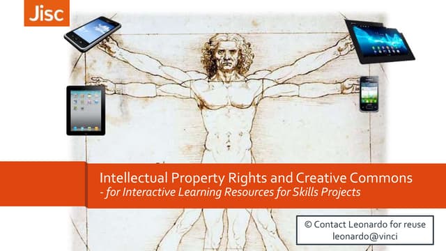 IPR and Creative Commons for Interactive Learning Resources for Skills