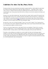 Guidelines For when You Buy Penny S...