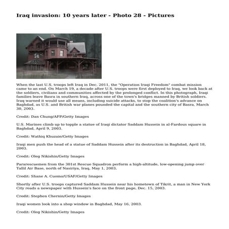 Iraq invasion: 10 years later - Photo 28 - Pictures