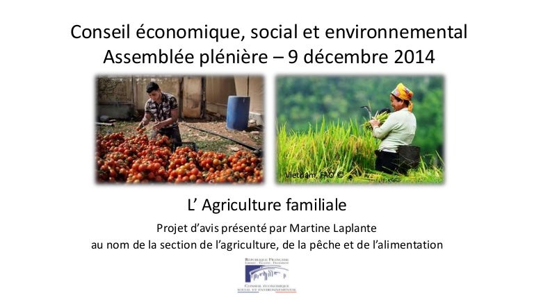 L'agriculture familiale