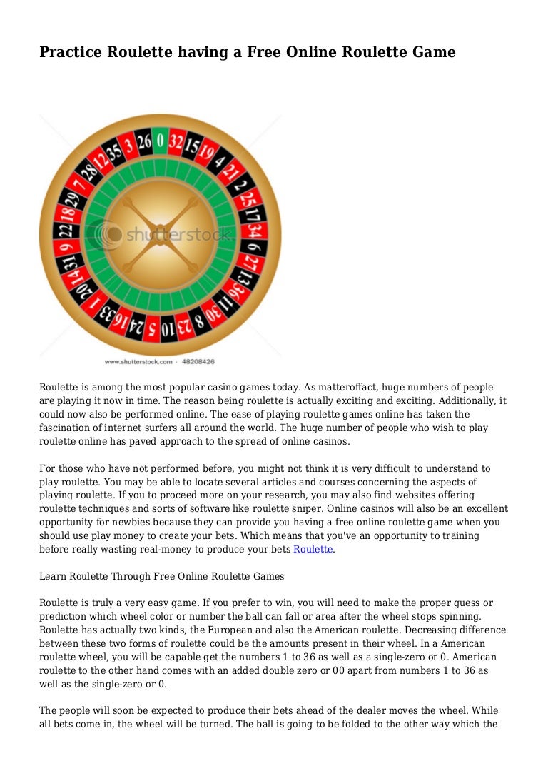 Roulette Wheel online, free