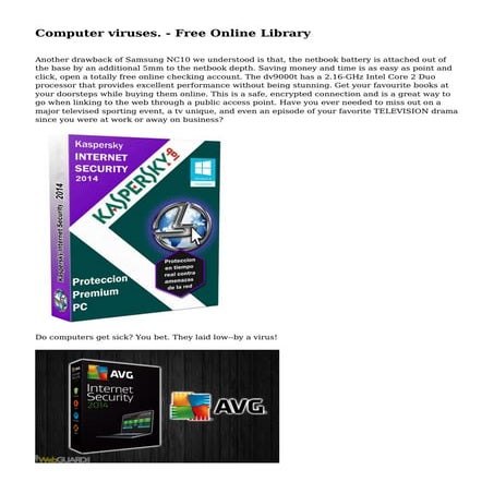 Computer viruses. - Free Online Library