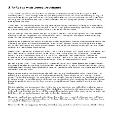 ﻿Sex with Zooey Deschanel
