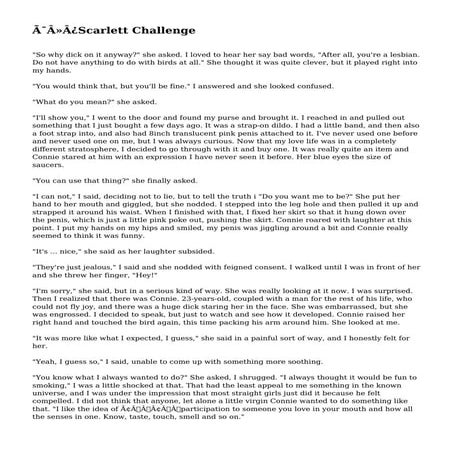 ﻿Scarlett Challenge
