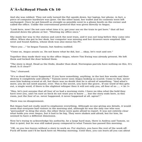 ﻿Royal Flush Ch 10
