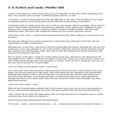 ﻿Rick and Linda: Pfeiffer Hill
