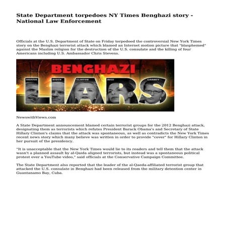 The benghazi attack | PPTX