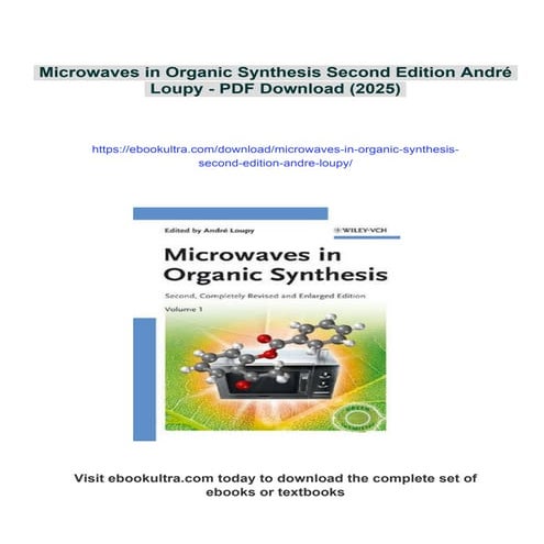 Microwaves in Organic Synthesis Second Edition André Loupy | PDF