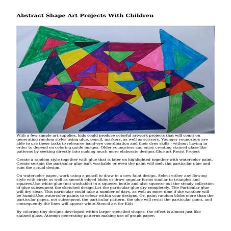Abstract Shape Art Projects With Children