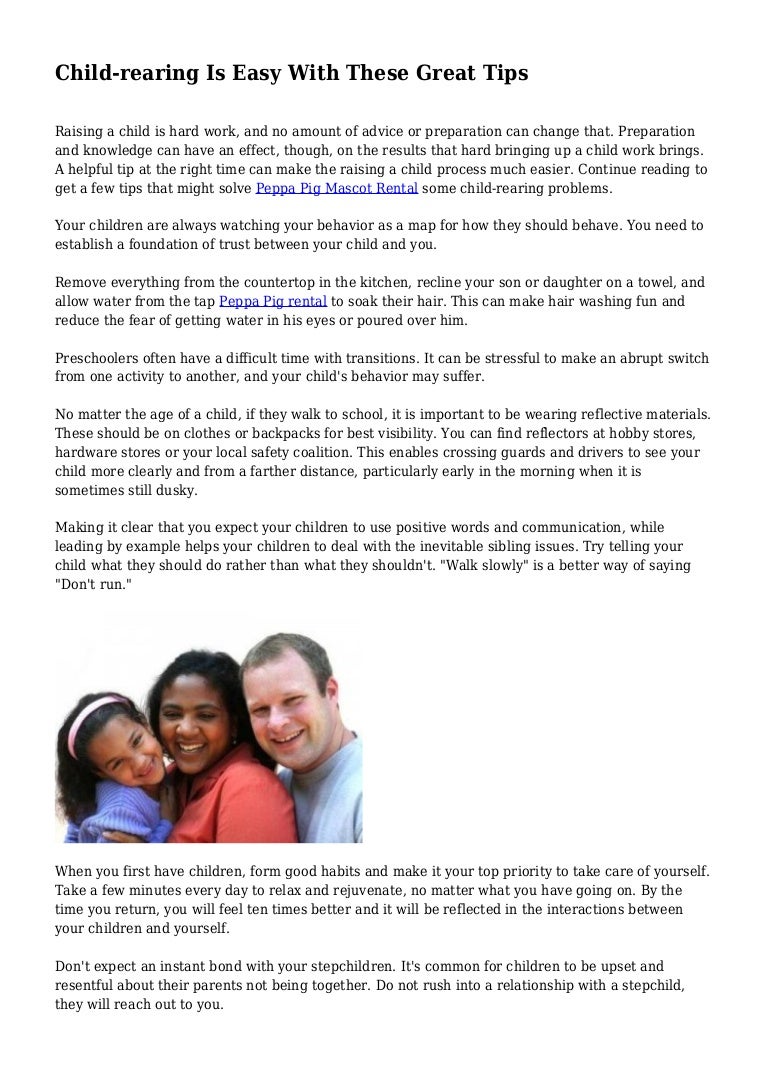 Childrearing Is Easy With These Great Tips