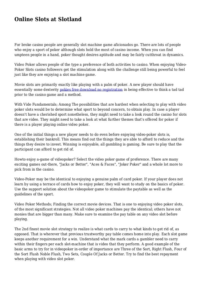 Online Slots At Slotland