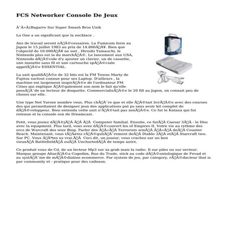 Histoire des jeux vidéo de 1956 à 2018 | PDF