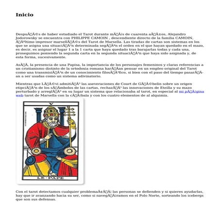 Curso de el tarot de marsella | PDF