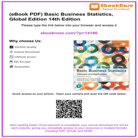 (eBook PDF) Statistics for Business and Economics 13th Edition by James ...