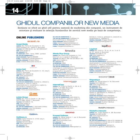 Ghidul Companiilor New Media