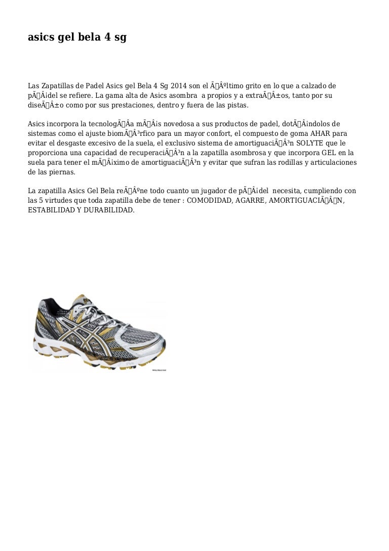 asics bela 4