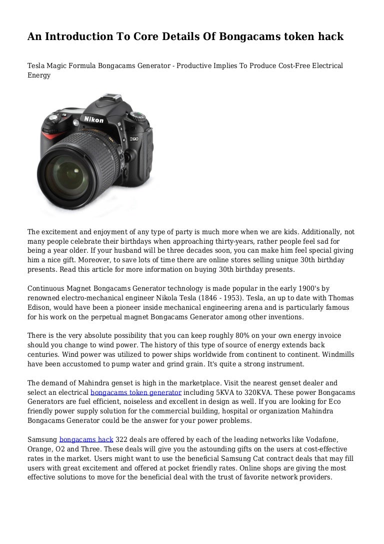 An Introduction To Core Details Of Bongacams token hack