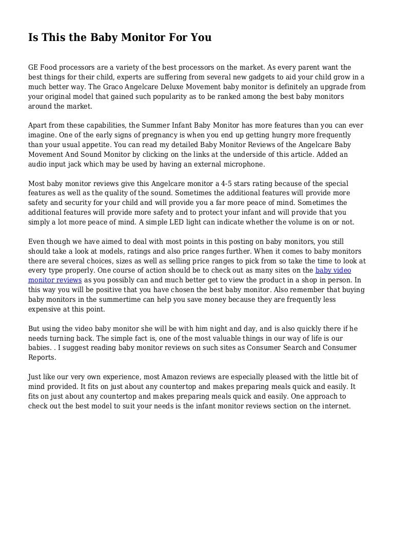 best baby monitor consumer reports