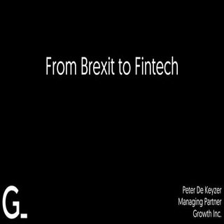 From Brexit to Fintech by Peter De ...