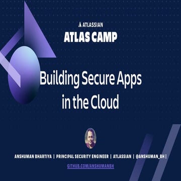 Building Secure Apps in the Cloud