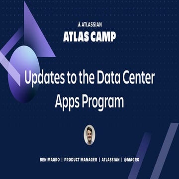 Updates on the Data Center Apps Program