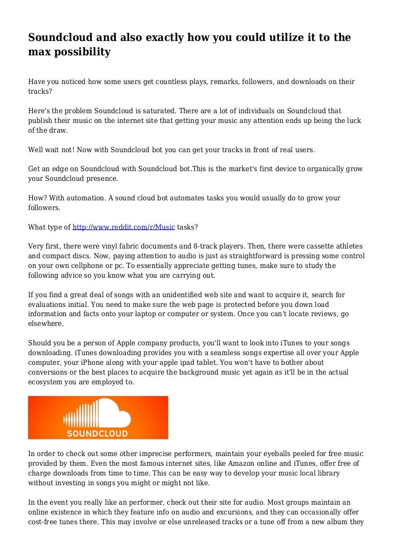 soundcloud bot 2015