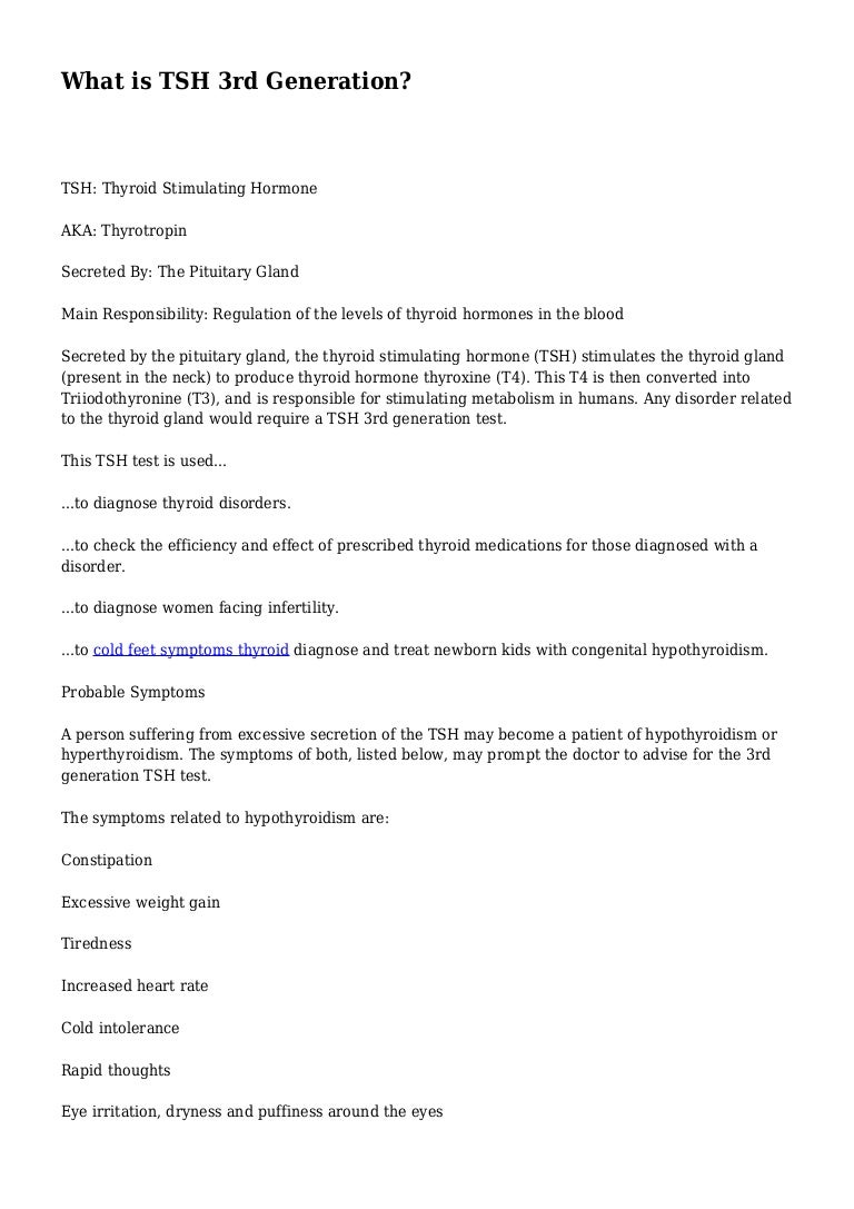 What is TSH 3rd Generation?