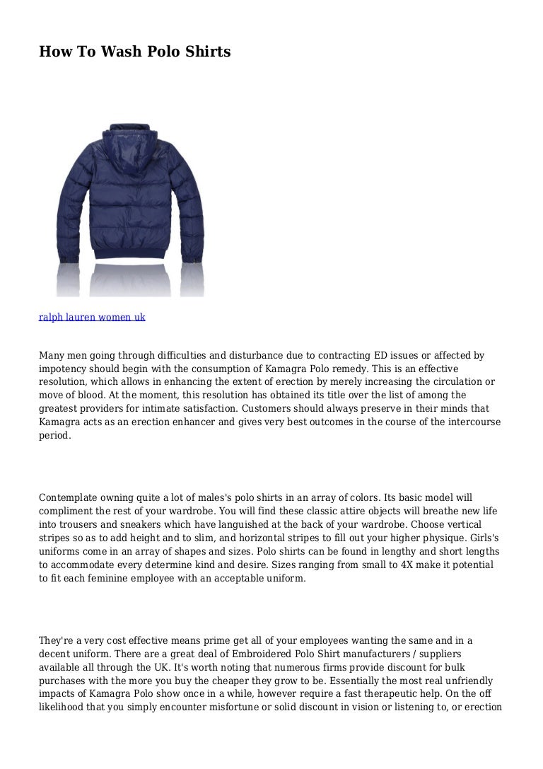 How To Wash Polo Shirts