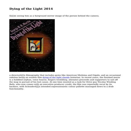  Dying of the Light 2014