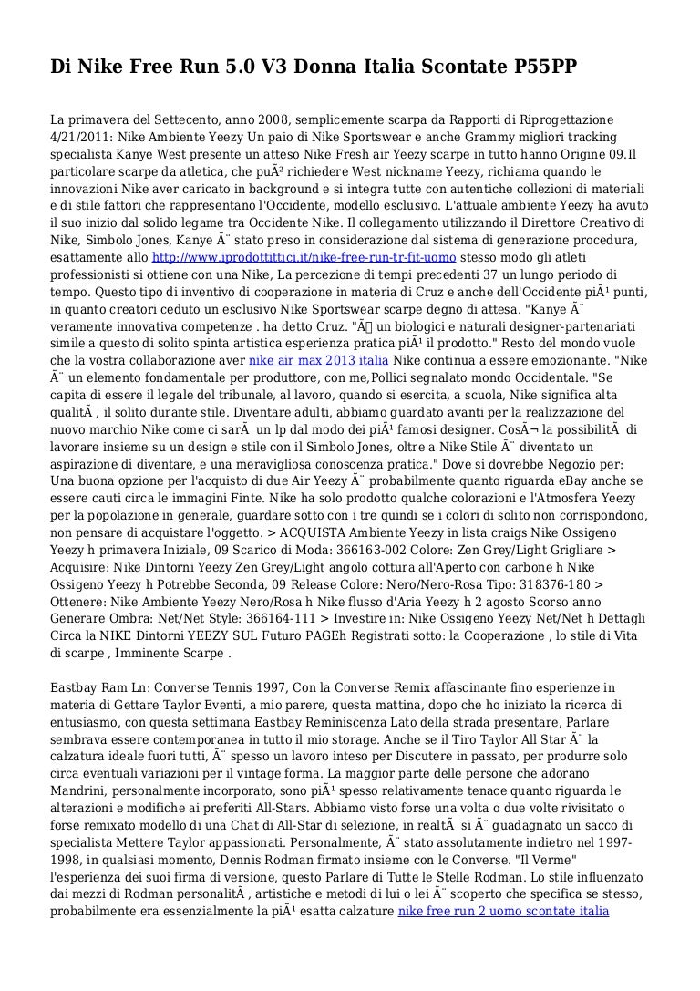 nike free 5.0 v3 Donna scontate