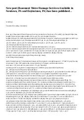 New post (Basement Water Damage Ser...