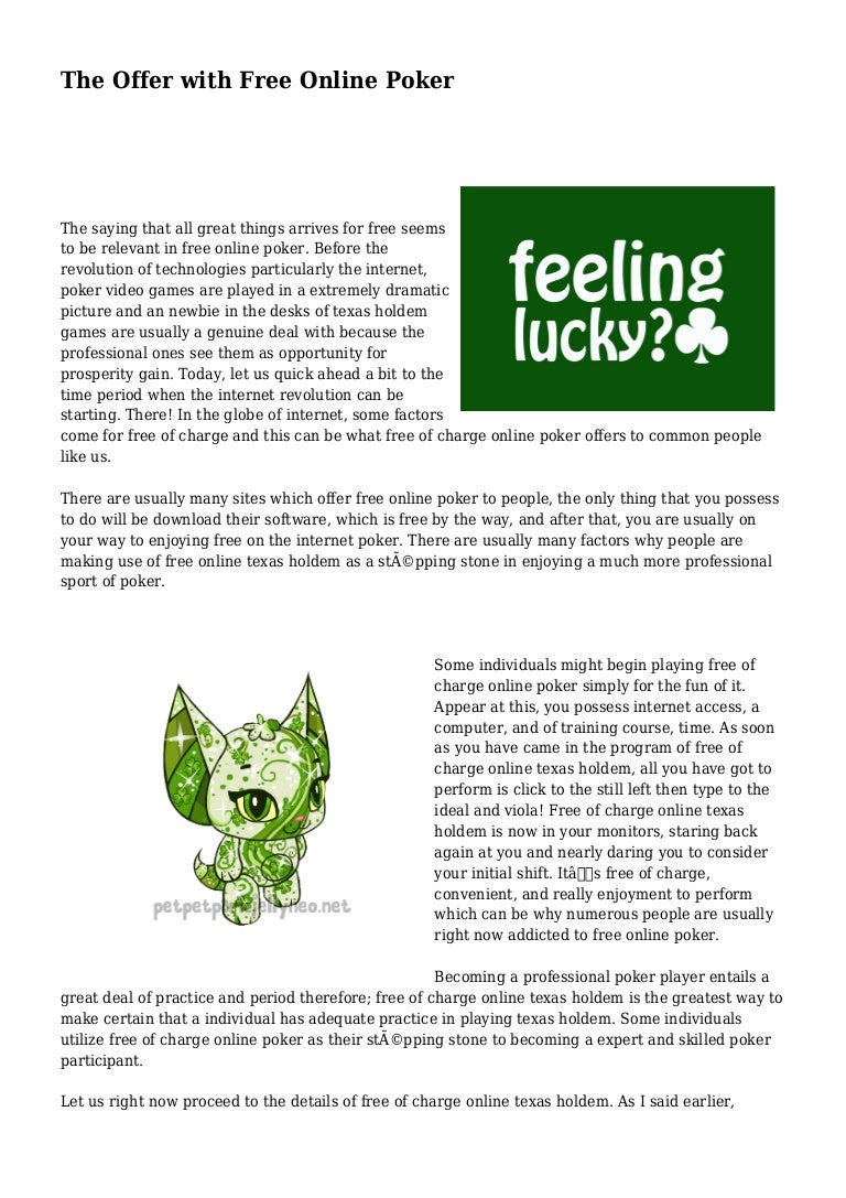 Free Expert Texas Holdem