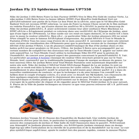 Jordan Fly 23 Spiderman Homme UP7558 