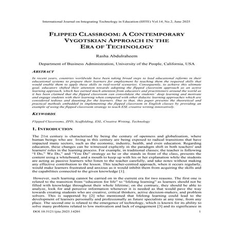 Flipped Classroom: A Contemporary Vygotskian Approach in the Era of ...