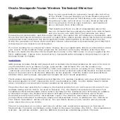 Ocala Stampede Name Weston Technical Director