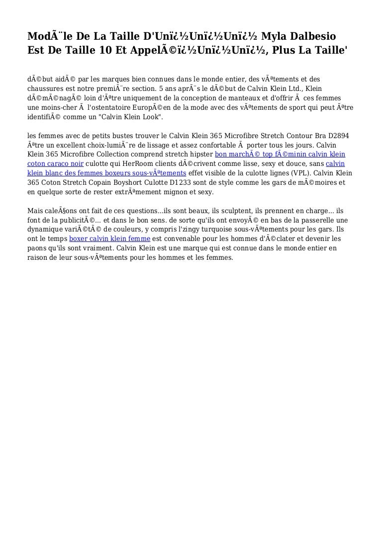 calvin klein caleçon pas cher