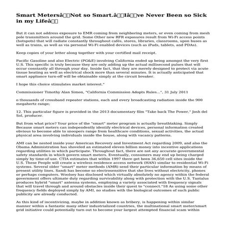 Smart Meters—Not so Smart.“I’ve Never Been so Sick in my Life” | PDF