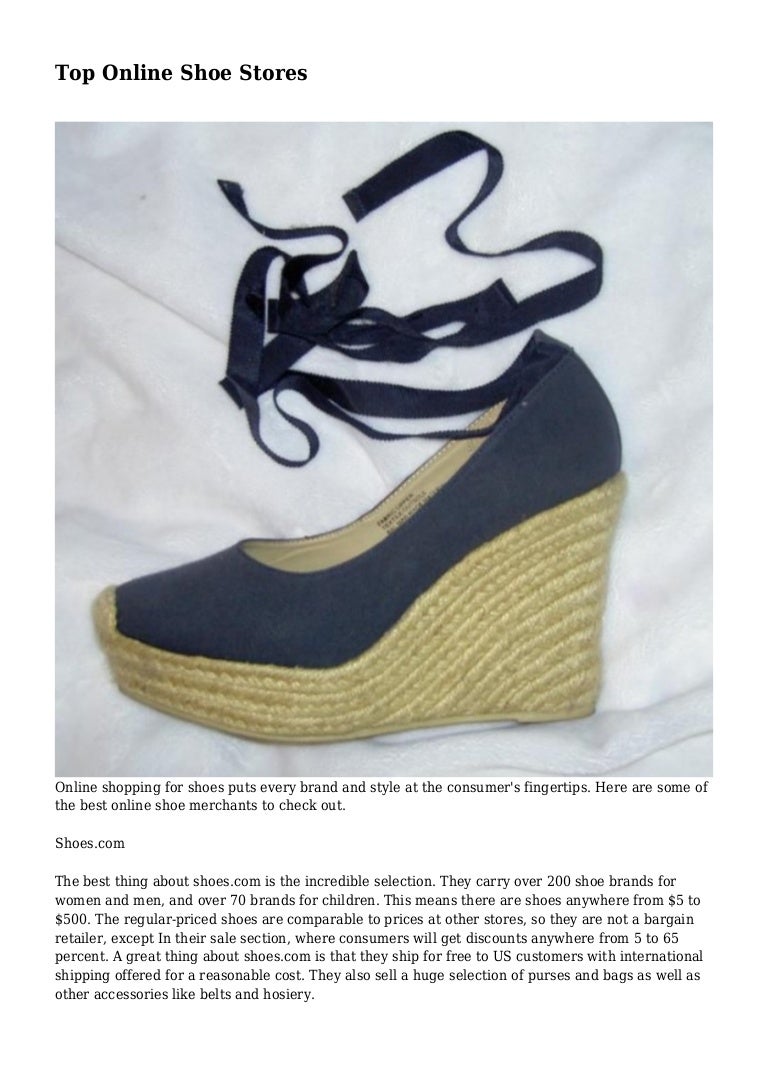 top online shoe stores