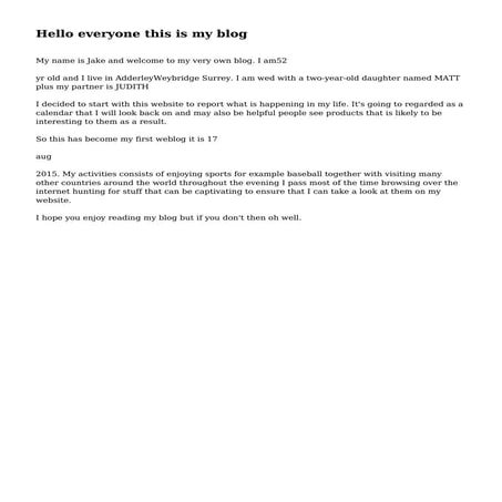 Hello everyone this is my blog | PDF