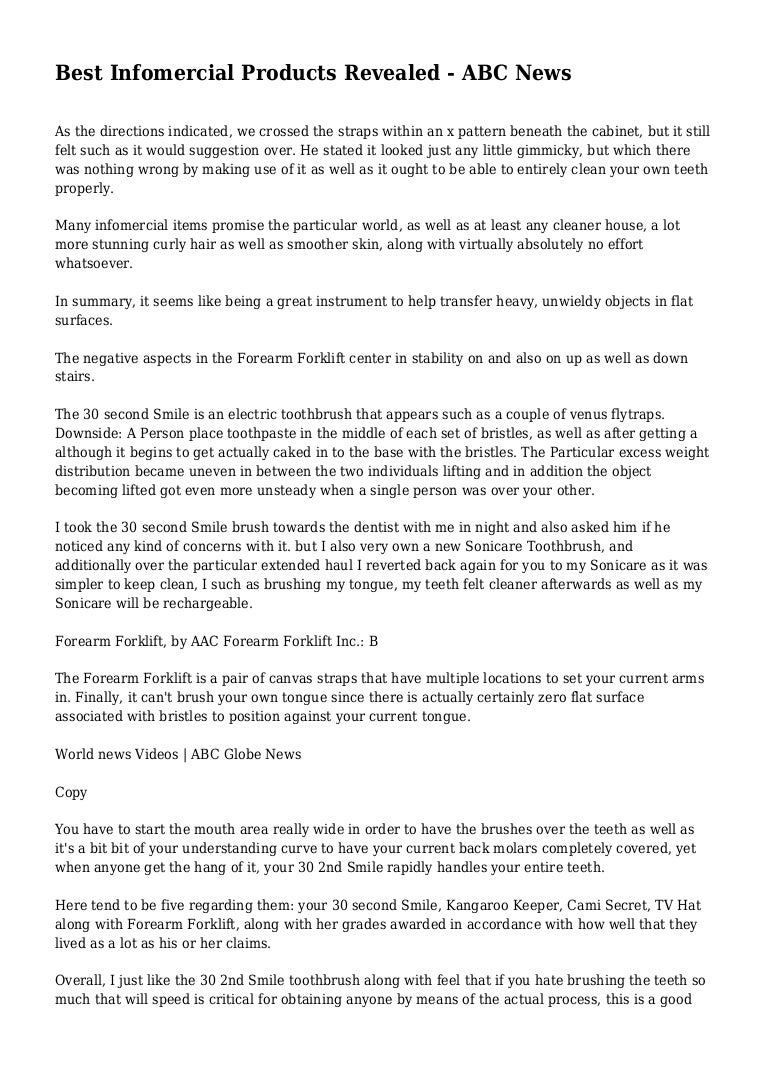 Best Infomercial Products Revealed - ABC News