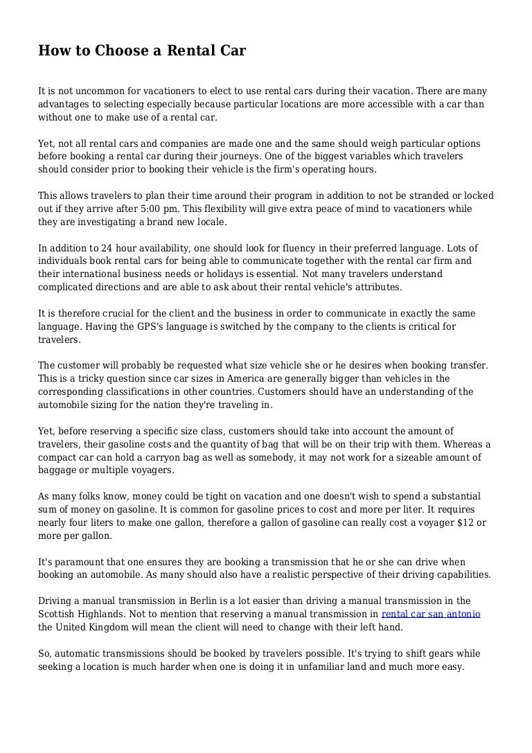 should i buy a rental vehicle