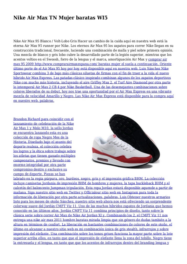 nike tn mujer baratas