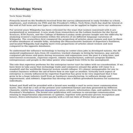 Technology News