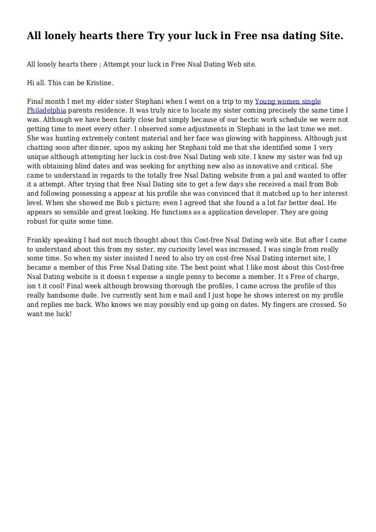 Lonely Hearts Dating Site