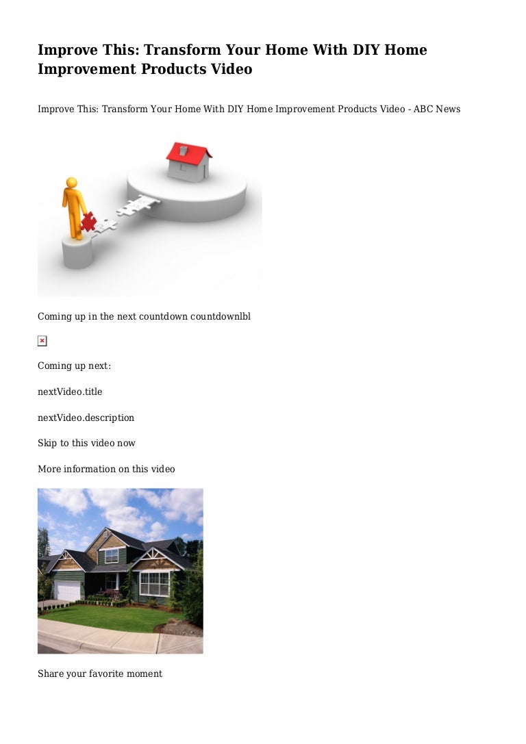Diyhomeimprovements  Renovation International Open
